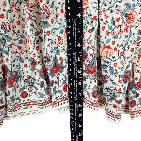 Womens Top Medium Bloomcore Romantic Spring Floral Boho Peasant Cottage Fairy - Picture 5 of 7